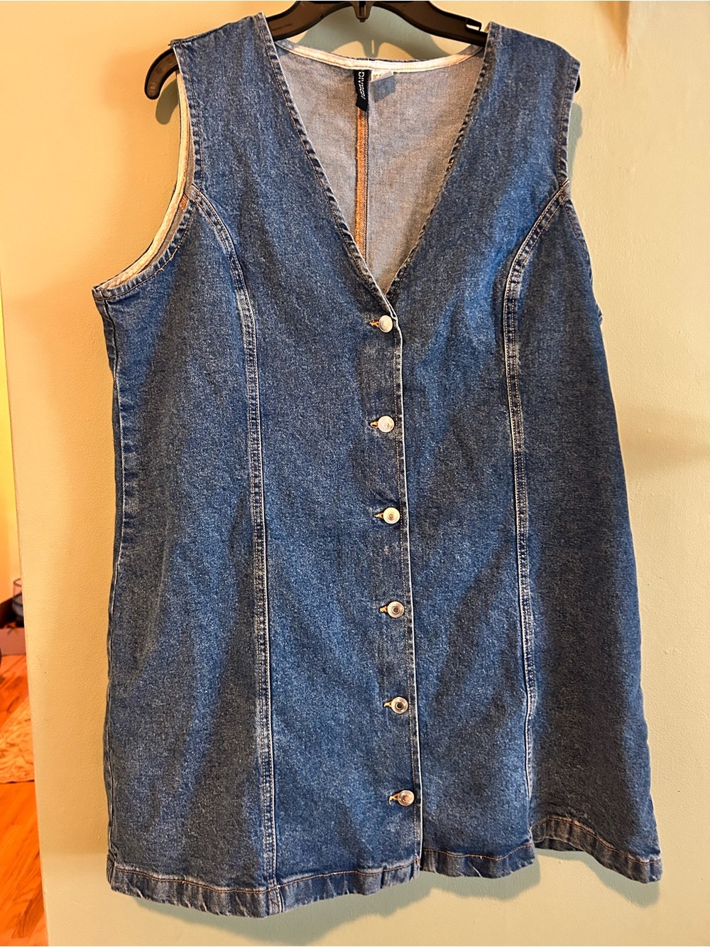 Classic Denim Button-Front Dress